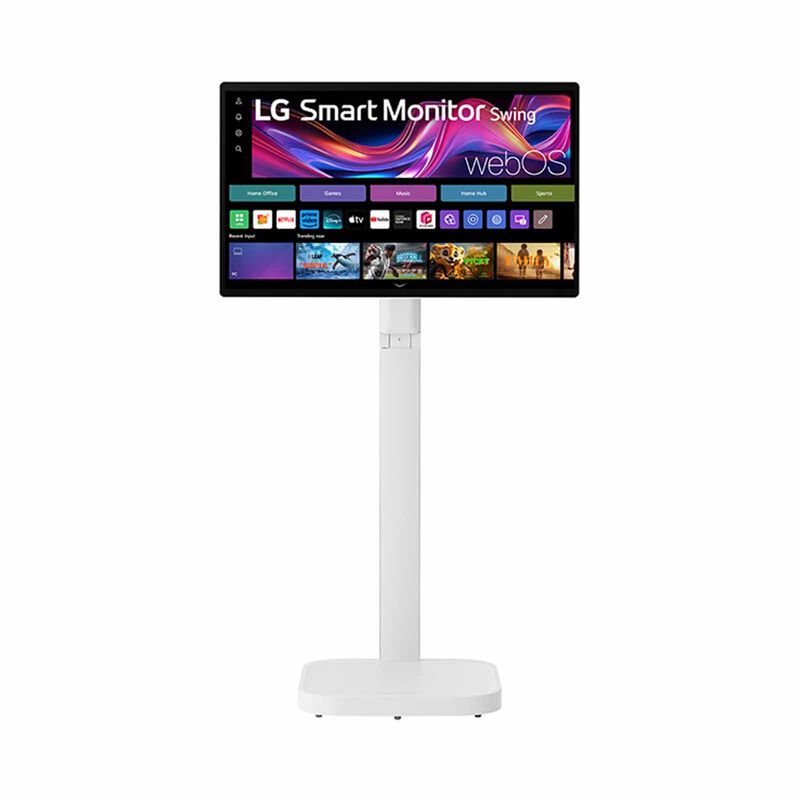 LG 31.5in 4k Uhd Ips Smart Monitor Swing With Touchscreen & Rolling Stand 32U889SA-W-image 1