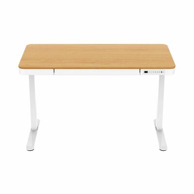 Height Adjustable Desk (oak+white) ARCHITECT