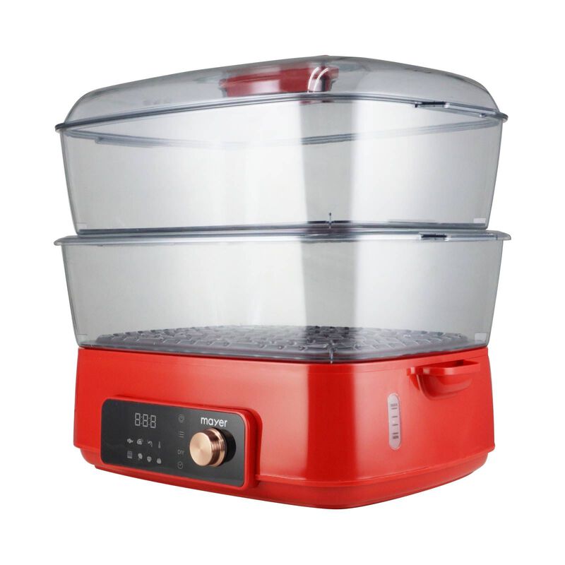 MAYER Digital Food Steamer - 28l - Red MMFS280D-image 4