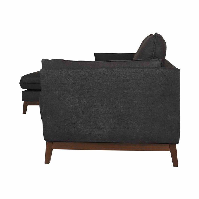 MUZE L Shaped (fab) Left Slate Grey EDITH-image 3
