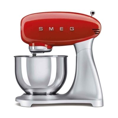 SMEG Stand Mixer (800w) 50s Style SMF01RDUK (RED)