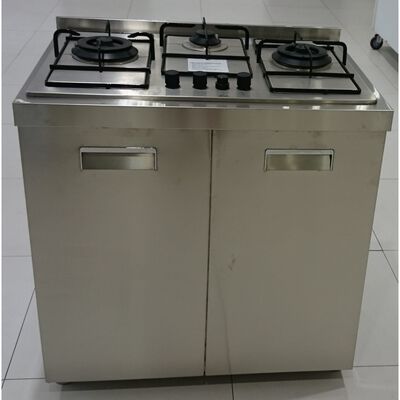 TURBO S/steel Cabinet With Back Splash (exclude Installation & Hob) CAB80SS(BG)