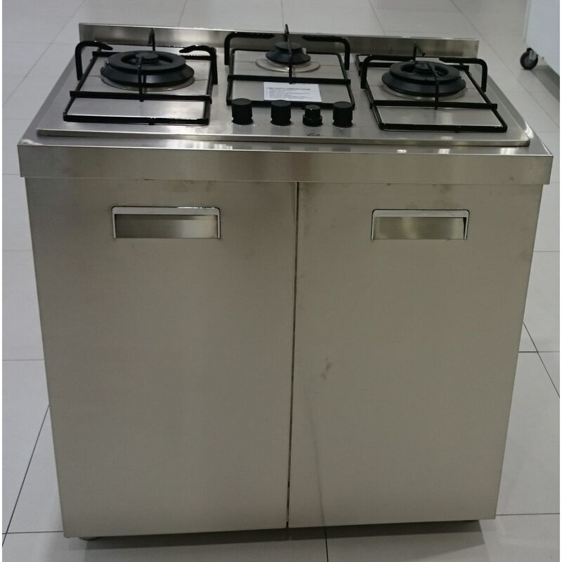TURBO S/steel Cabinet With Back Splash (exclude Installation & Hob) CAB80SS(BG)-image null