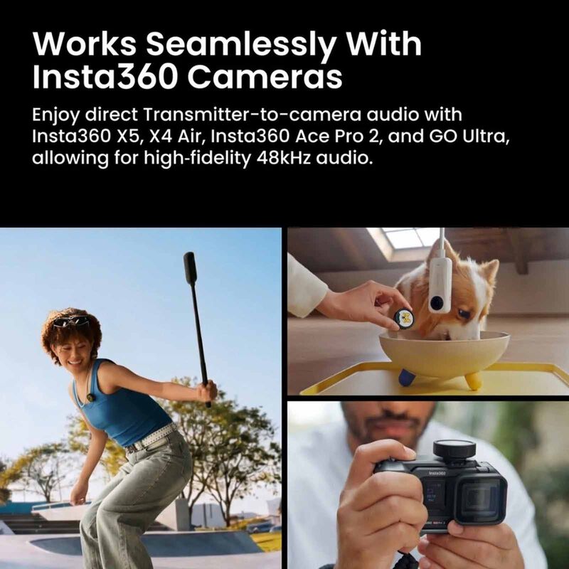 INSTA360 Mic Pro Transmitter Graphite Black MIC PRO03-image 2