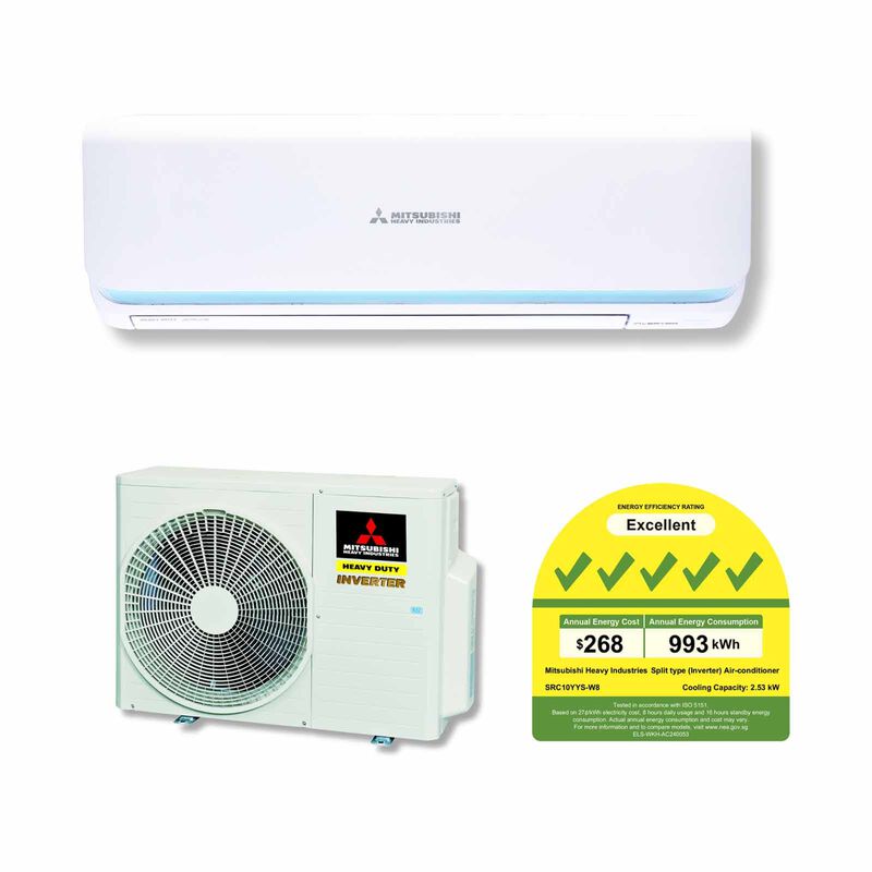 MHI Mhi Rocket Series Single Split Aircon SRC10YYS-W8/SRK10YYS-W8-image null