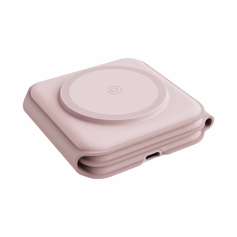 BAZIC Gomag Trio Plus, 3in1 Elevated Foldable Magnetic Wireless Charger 15w Iphone/watch/airpods - Pink GM-TRIOPLUS-PNK-image 1