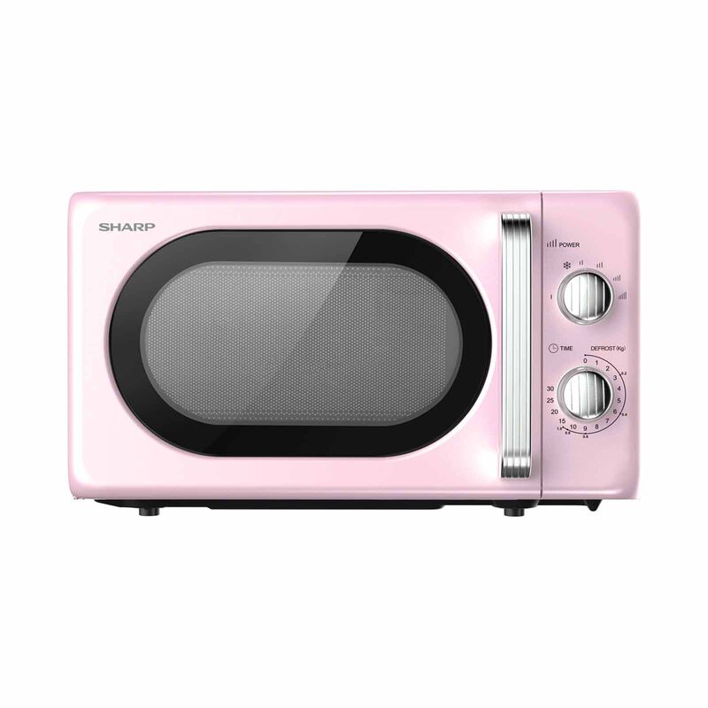 SHARP 20l Solo Retro Microwave Mechanical - Pink R-20SR-P-image 2