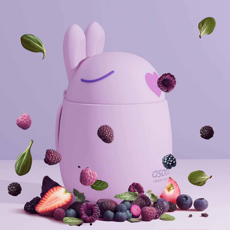 ASOBU Bestie Food Container (rabbit) AFC05782-image 2