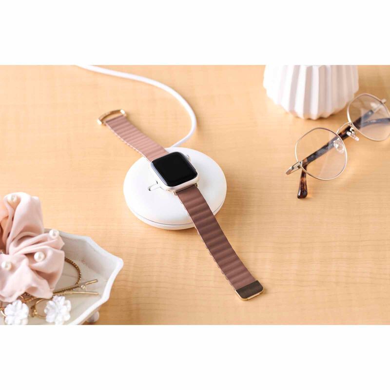 ELECOM Magnetic Soft Leather Apple Watch Band 41/40/38mm (brown) AW-41BDLMAGBR-image 5