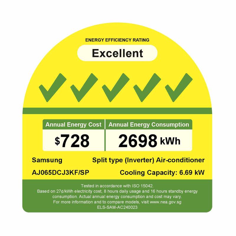 SAMSUNG Samsung System 2 Aircon 6.5kwh Cu (9000btu X 1, 18000btu X 1) AJ065DCJ3KF/SP +AJ009DBAPKF/SP + AJ018DBAPKF/SP-image 2
