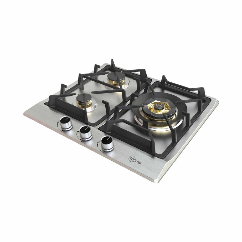 MAYER 60cm 3 Burner Gas Hob - Stainless Steel (lpg/pub) (exclude Installation) MMSS360HI-image 3
