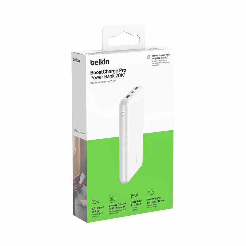 BELKIN Boost Up Charge Usb-c Powerbank 20k - White BPB012BTWH-image 4