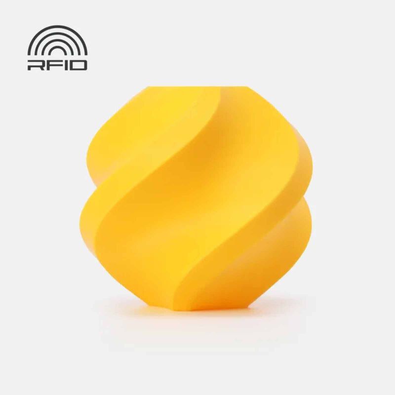 BAMBU LAB Pla Basic - Sunflower Yellow - With Reusable Spool BAM-A00-Y2-1.75-1000-SPL-image null