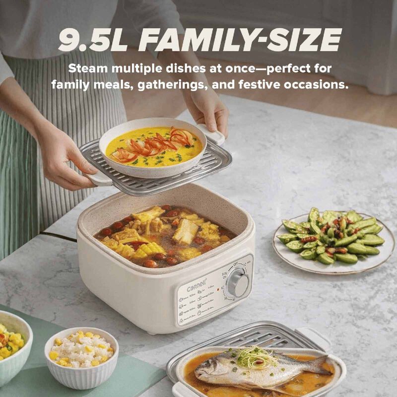 CORNELL Food Steamer (9.5l) CFS95S-image 7