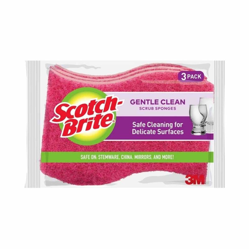 3M SCOTCHB S/b Ld Scrub-sponge 3pcs/pk 435-3PC-image 1