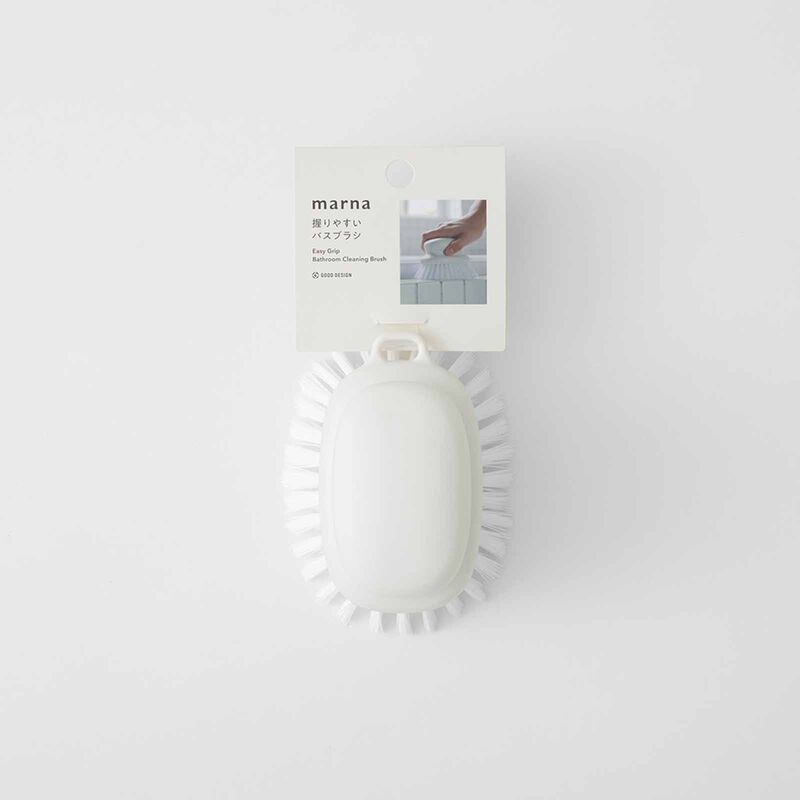 MARNA Bathroom Scrub Brush (122x89x74mm) - White W601-W-image 4