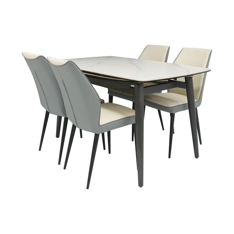 MUZE 5 Piece Extendable Dining Set ODIN + ITALO-image 12
