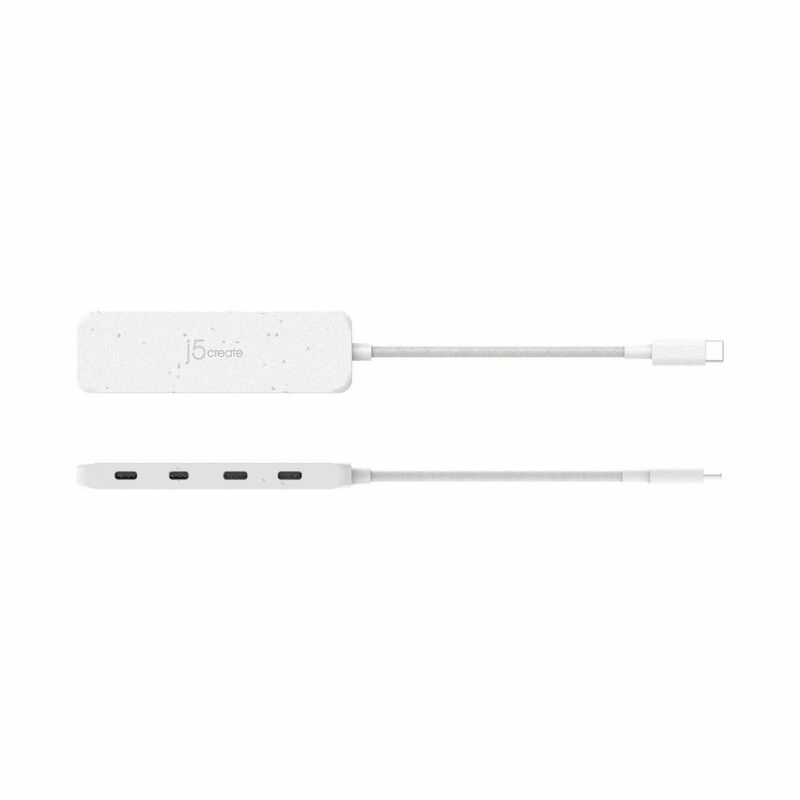 J5CREATE Usb-c To 4-port Type-c Gen 2 Hub (white) JCH345EW-image 4