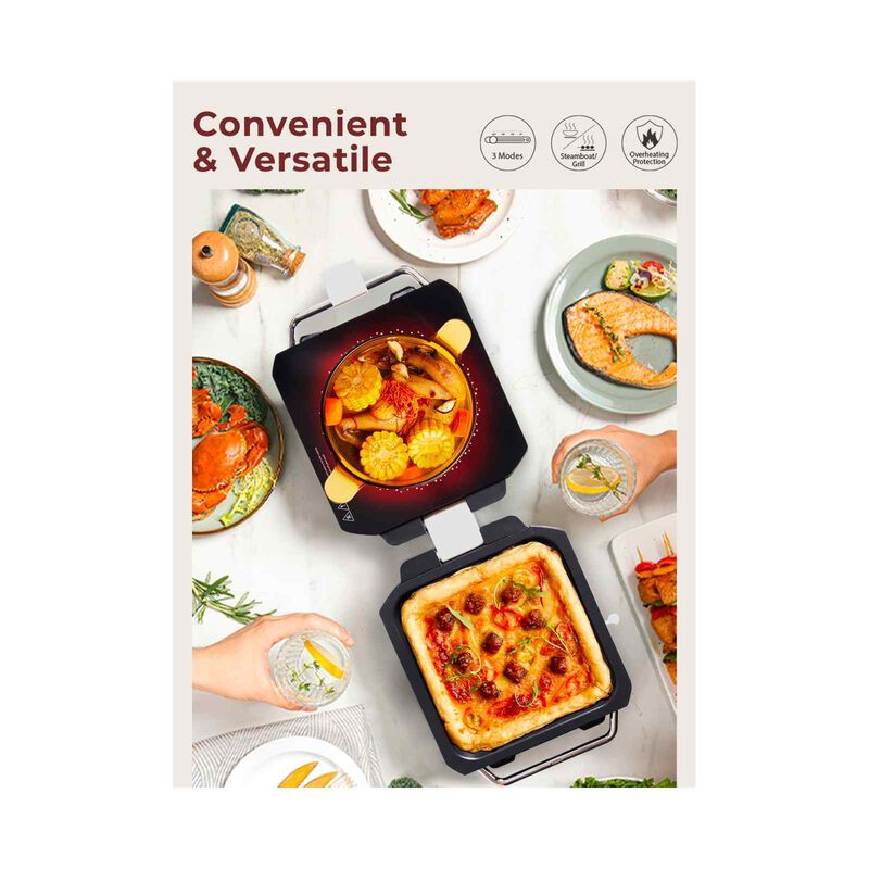 MAYER 2 In 1 Ceramic Multi Cooker MMCCG206BK-image 7