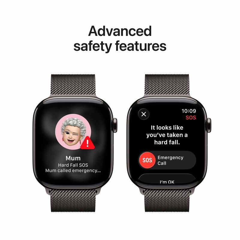 APPLE Watch Series 11 Gps + Cellular 46mm Slate Titanium Case With Slate Milanese Loop - M/l MFD44X/A-image 3