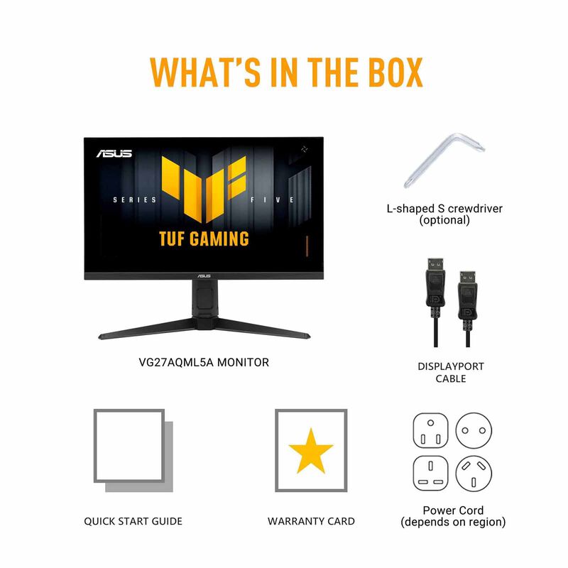 ASUS 27in Tuf Gaming Qhd 300hz Gaming Monitor VG27AQML5A-image 10