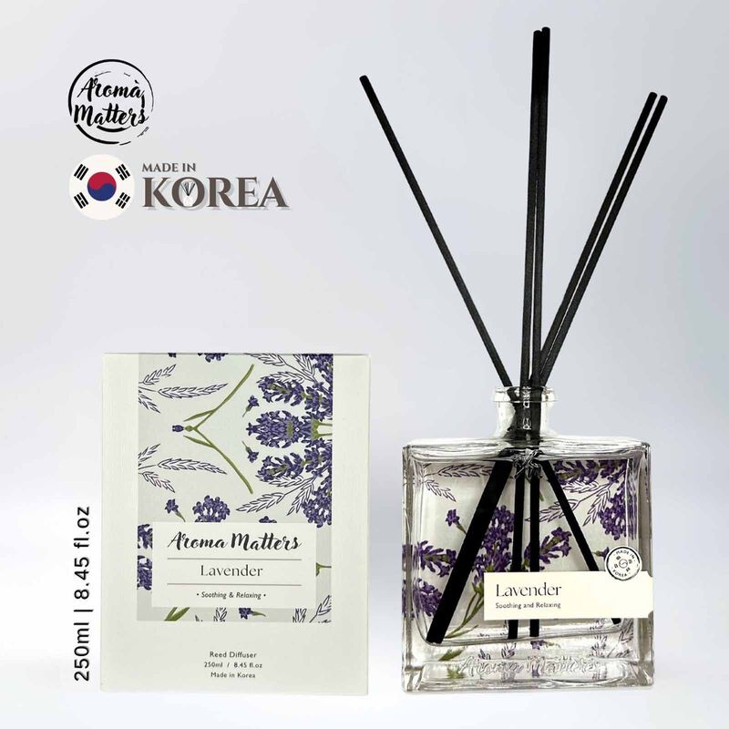 AROMA MATT Lavender Reed Diffuser 8.45 Fl.oz (250ml) BOTTLE250-LAVENDER-image 2