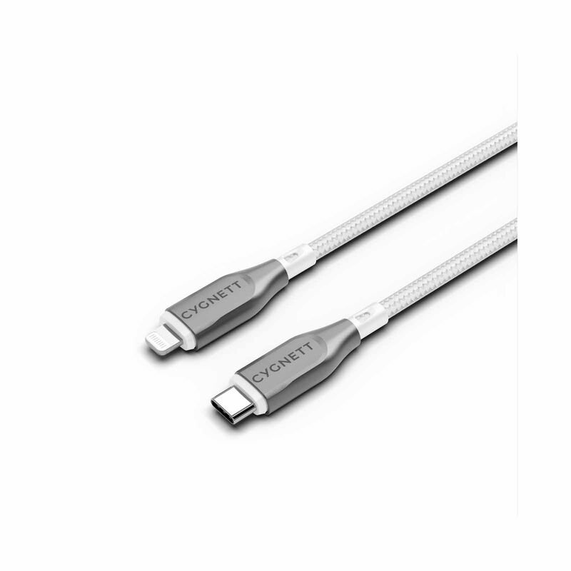 CYGNETT Armoured Usb-c To Usb-a (usb 2.0) Cable - White 1m CY4682PCUSA-image 1