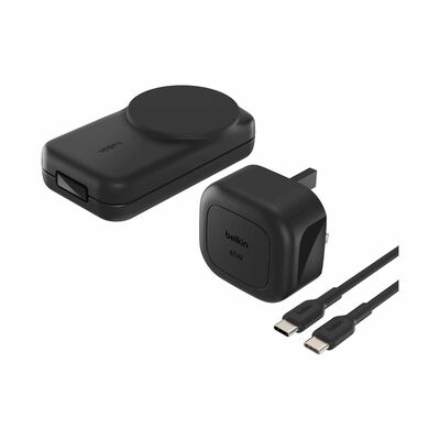 BELKIN Qi2.2 25watt 3-in-1 Wireless-charger Sq - Black WIZ036MYBK
