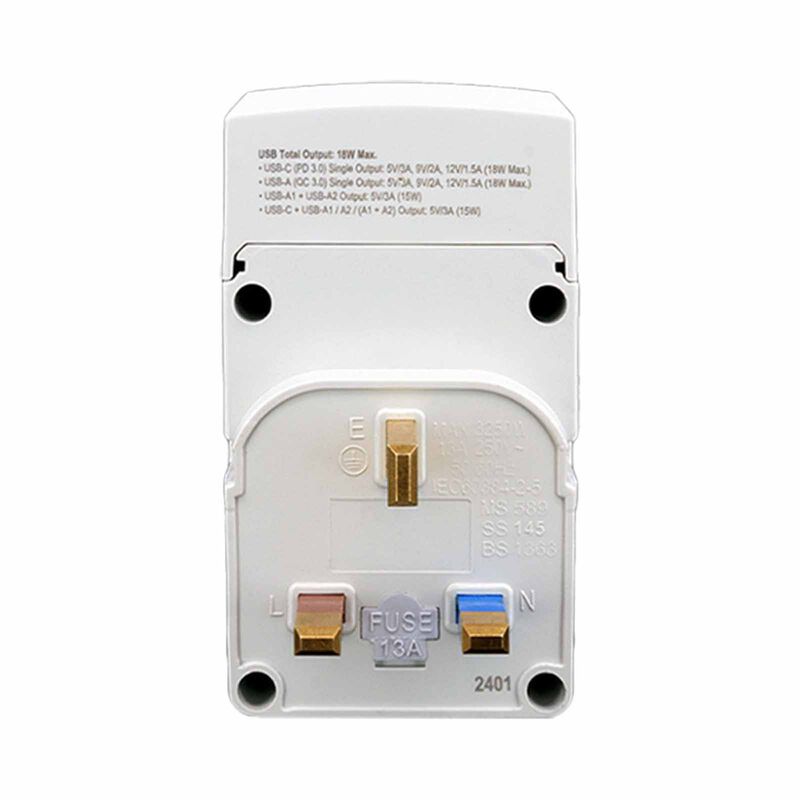 SOUNDTEOH Multiway Adaptor With Power Indicator Light PP-19SU-image 3