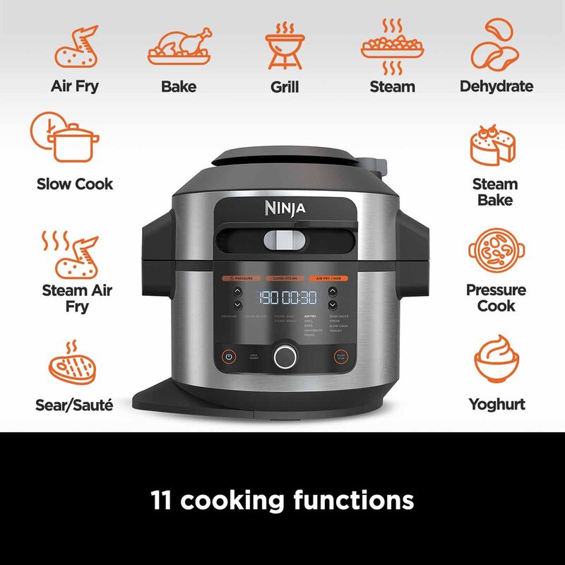 NINJA Foodi Smart 11-in-1 Multi Cooker With Smartlid OL550-image 5