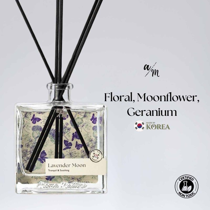 AROMA MATT Lavender Moon Reed Diffuser 8.45 Fl.oz (250ml) BOTTLE250-LAVENDER MOON-image 1