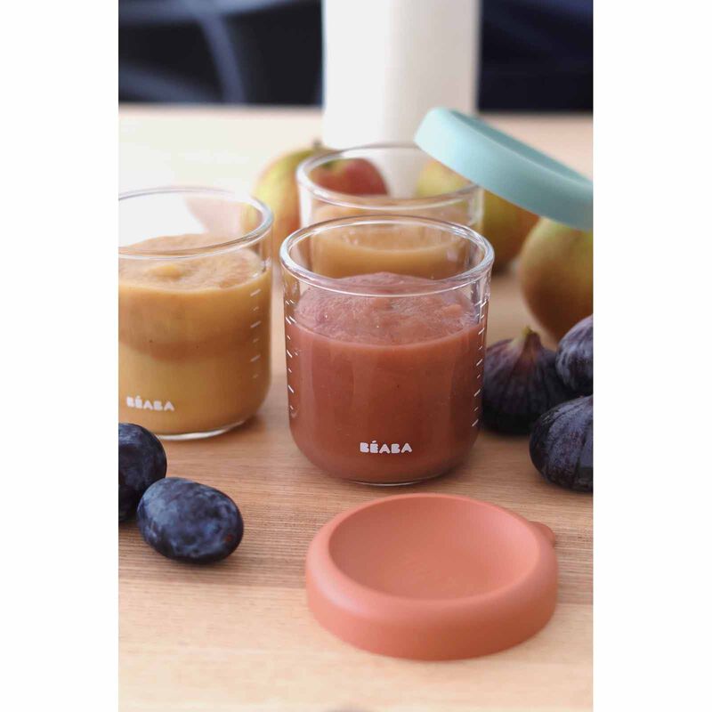 BEABA Jars 250ml 6 Pack (online) GLASS PORTION-image 4