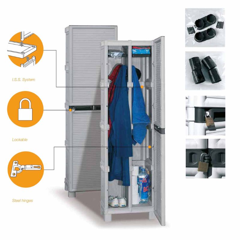 ARTPLAST Linea Concert Slim Tall Clothes Cabinet 50x39x172cm CONCERT-image 6