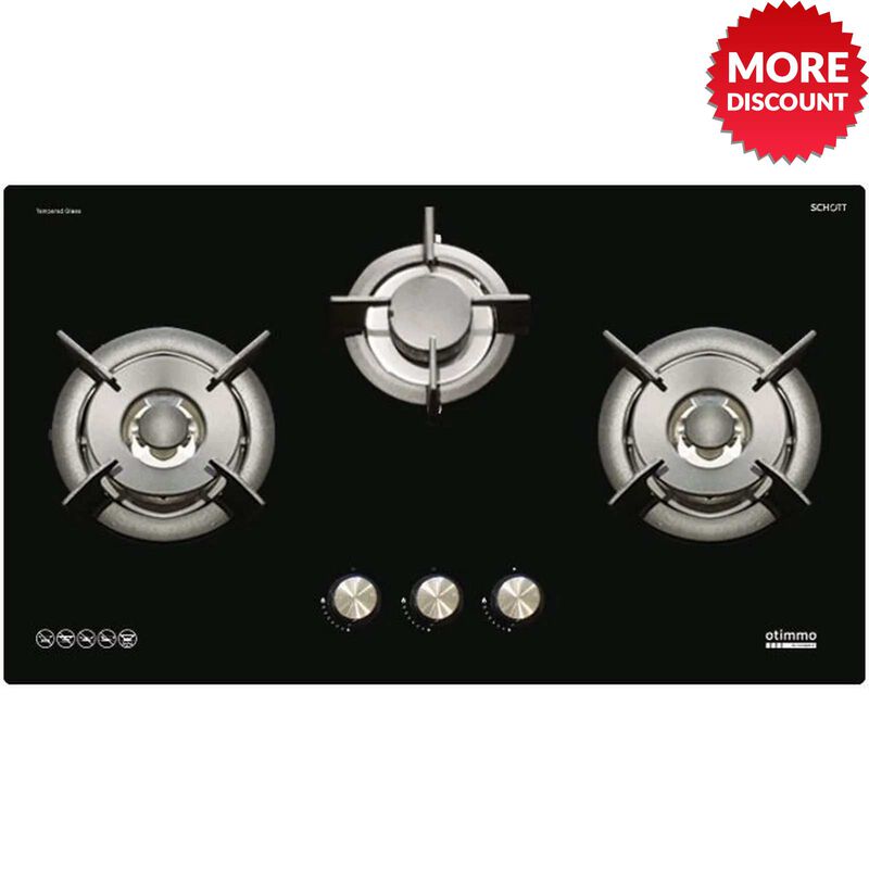 OTIMMO 3 Burner Gas Hob (80cm) (exclude Installation) EBH6381S-image 1
