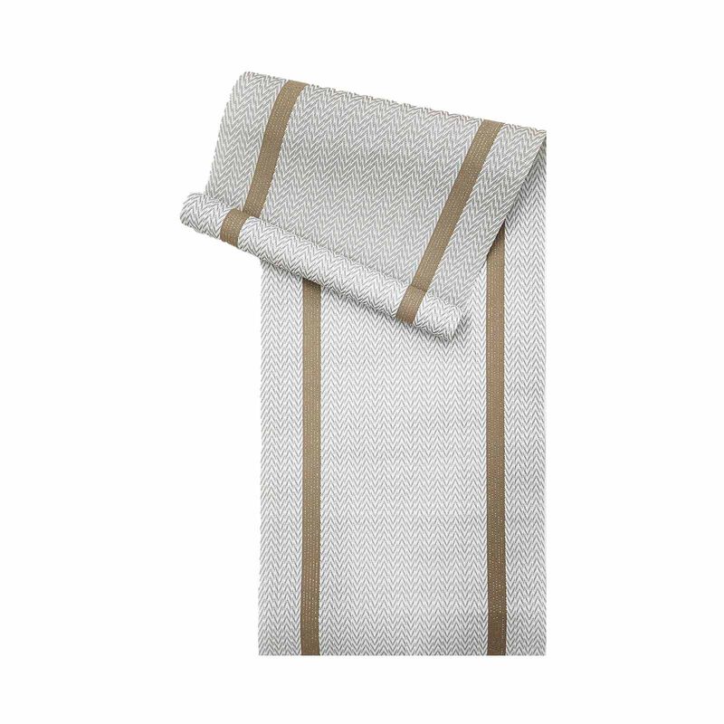 RAPEE Scroll Tablerunner Beige (online) SCROLTRBEI-image 1