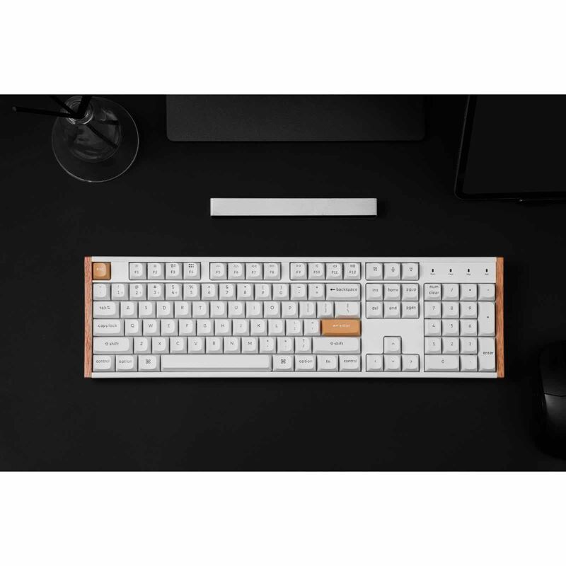 KEYCHRON K10 He Full Size 104 Key, White Full Assembled, Rgb, Hot-swap, Hall Effect Keyboard - Special Ed. KYCN-K10H-Q1-image 2