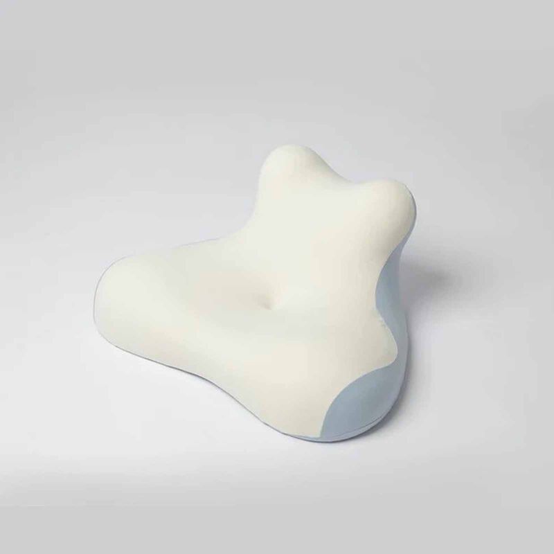 BELLAMI PL Dream Memory Foam Pillow With Cover - Beige + Blue DREAM-image 1