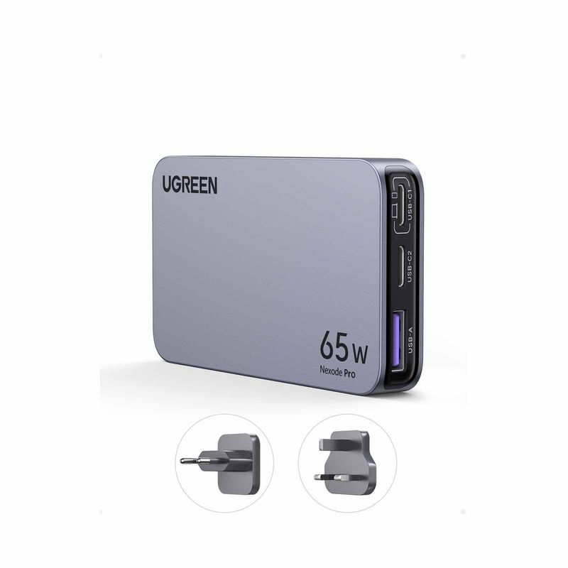 UGREEN Nexode Pro X753 65w Pd Gan Charger (2c1a) With Interchangeable Uk/us/eu Plugs 25356-image 4