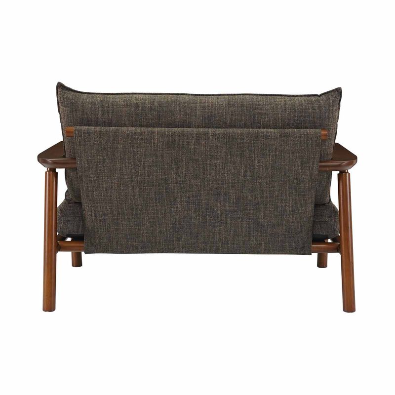 MUZE 2 Seater Sofa (fab) Brown Fabric Sofa MERU-image 11