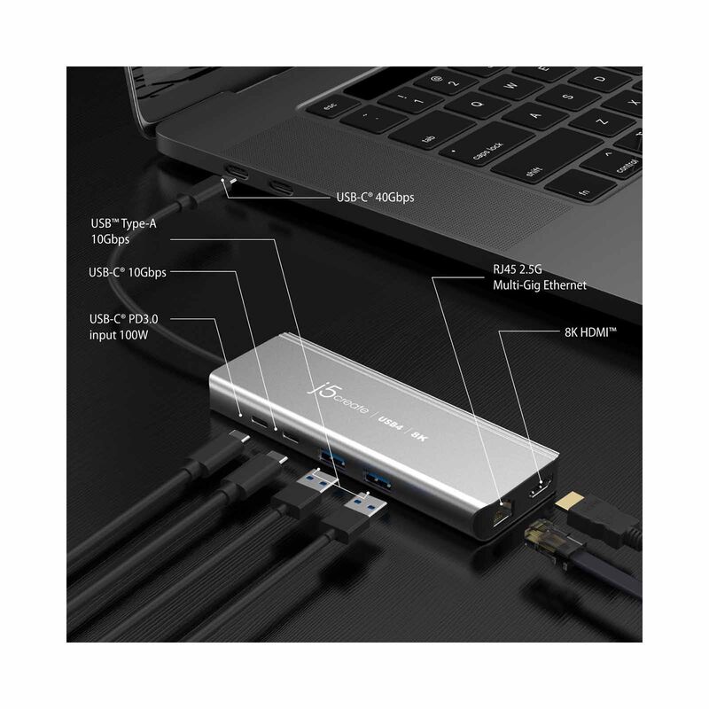 J5CREATE Usb4 8k Multi-port Hub JCD403-image 4