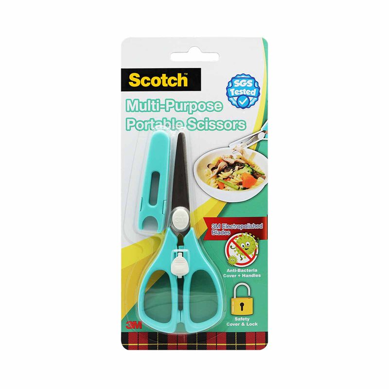 3M SCOTCH Portable Food Scissor Anti-bac Green PS-AB-image 1