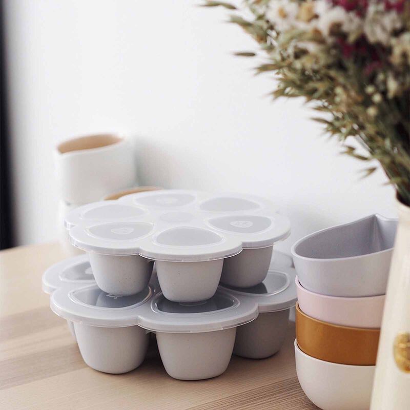 BEABA Silicone Freezer Tray 6 X 90ml - Grey (online) MULTIPORTIONS-image 5