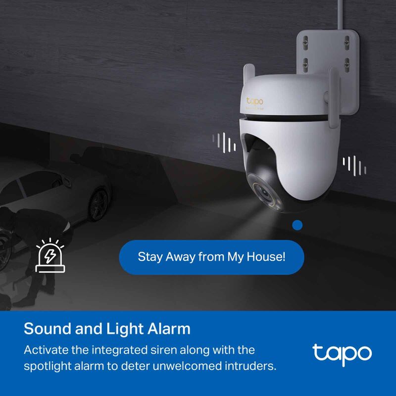 TP LINK Outdoor Pan/tilt Security Wi-fi Camera TAPO C530WS-image 3