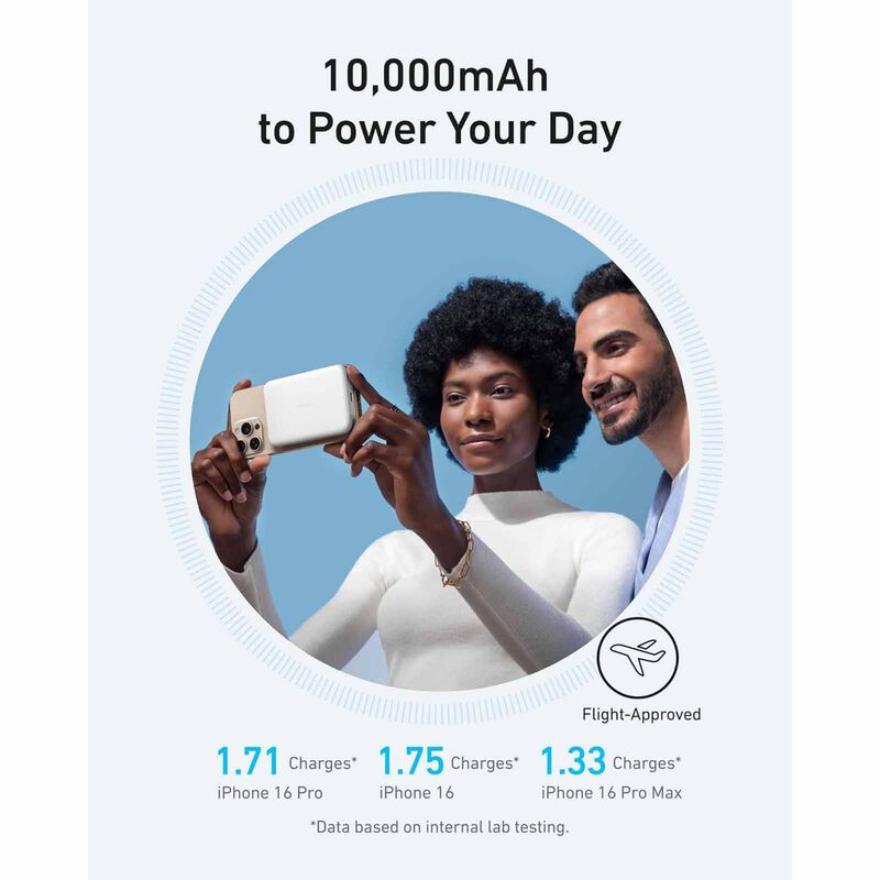 ANKER Maggo Powerbank Slim Qi2 10k White A1664H21-image 6