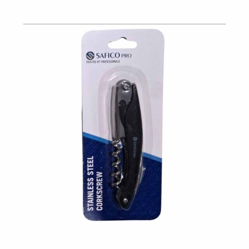 SAFICO PRO Stainless Steel Corkscrew - Black 105SF-10-00503-image 2