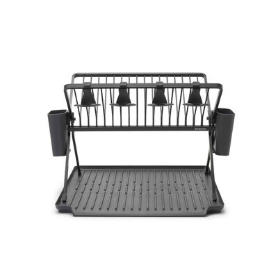 BRABANTIA Sinkside Foldable Dish Drying Rack - Dark Grey BBT 139482