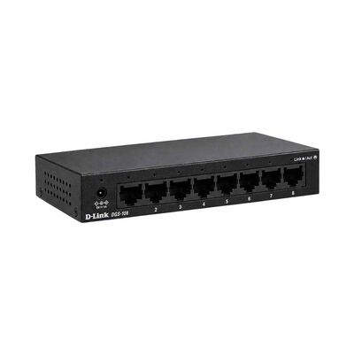 DLINK 8-port Gigabit Unmanaged Metal Desktop Switch DGS-108/V/B