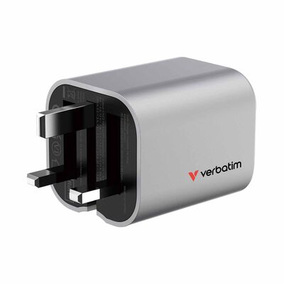 VERBATIM Gan Charger 65w Foldable Uk Plug VM32351