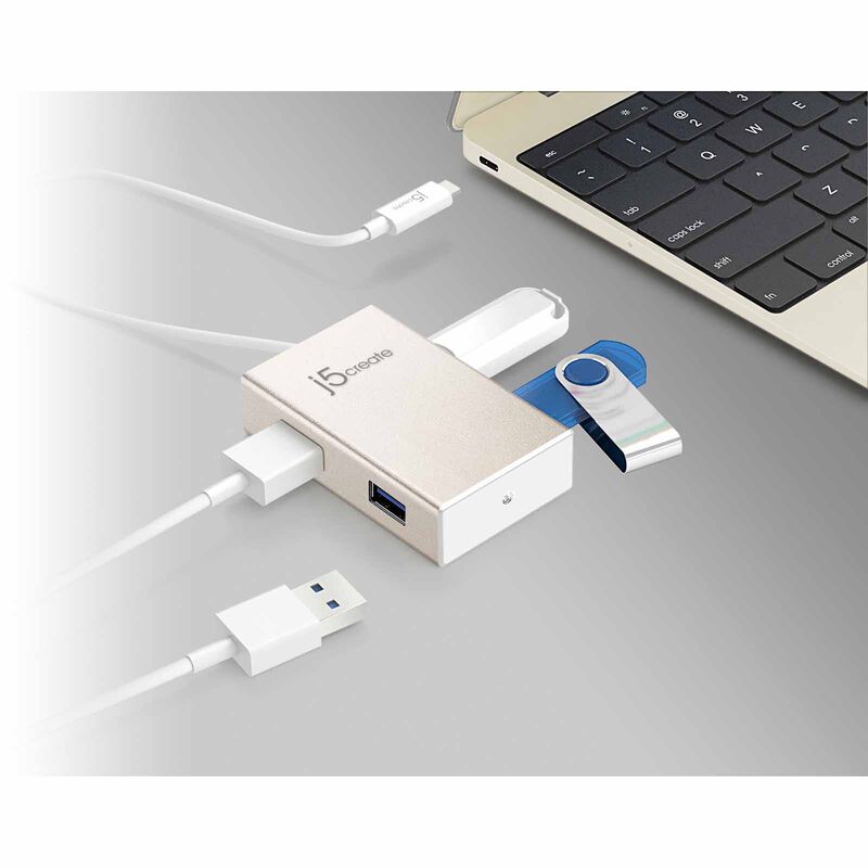 J5CREATE Type-c To 4-port/4a Usb3.0 Hub JCH343-image 3