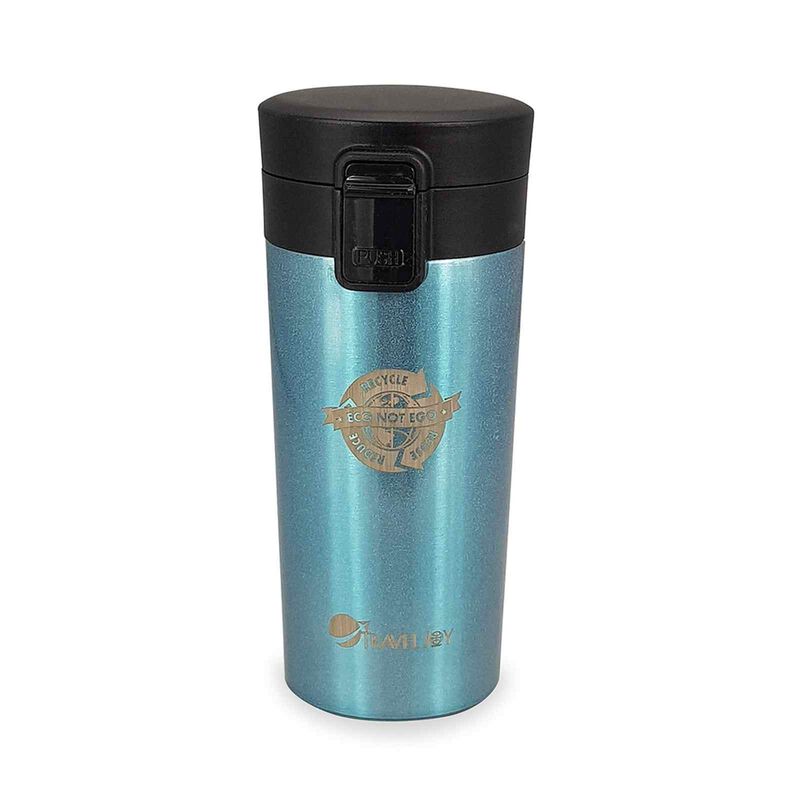 TRAVEL JOY Eco Insulated Mug (380ml) Pearl Blue TJECOMUG-PBLU-image 1